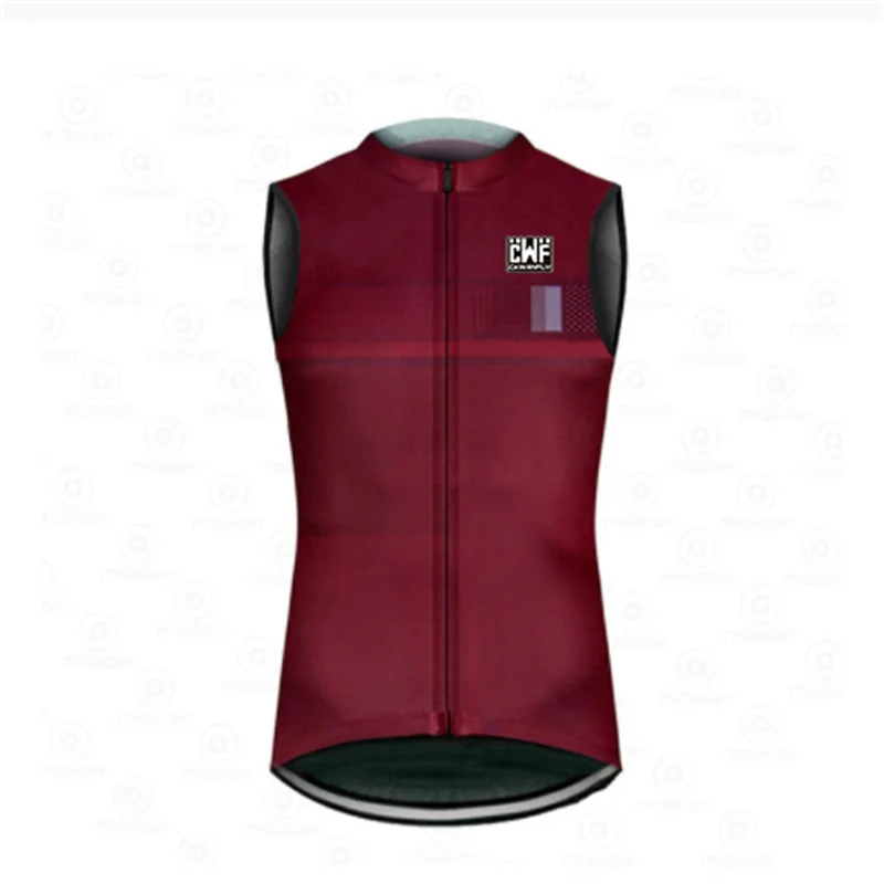 

2021 New Pro Bicycle Team Sleeveless Vest Men's Cycling Jersey Summer MTB Road Bike Tops Racing Gilet Jersey Cycling Vest