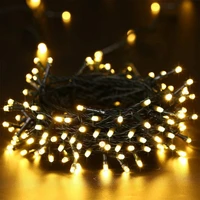 outdoor waterproof warm white garden decoration lighting for patio lawn wedding holiday parties 56ft led solar string light