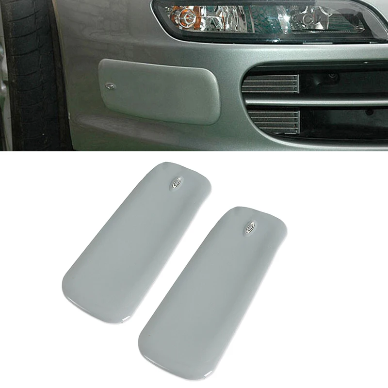 

Gray Bumper Front Car Rubber Left+Right Corner Guards Anti-scratch Replacement Accessories