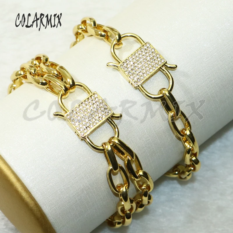 5 шт. s образный браслет с застежкой из циркония цепочка кристаллами браслеты