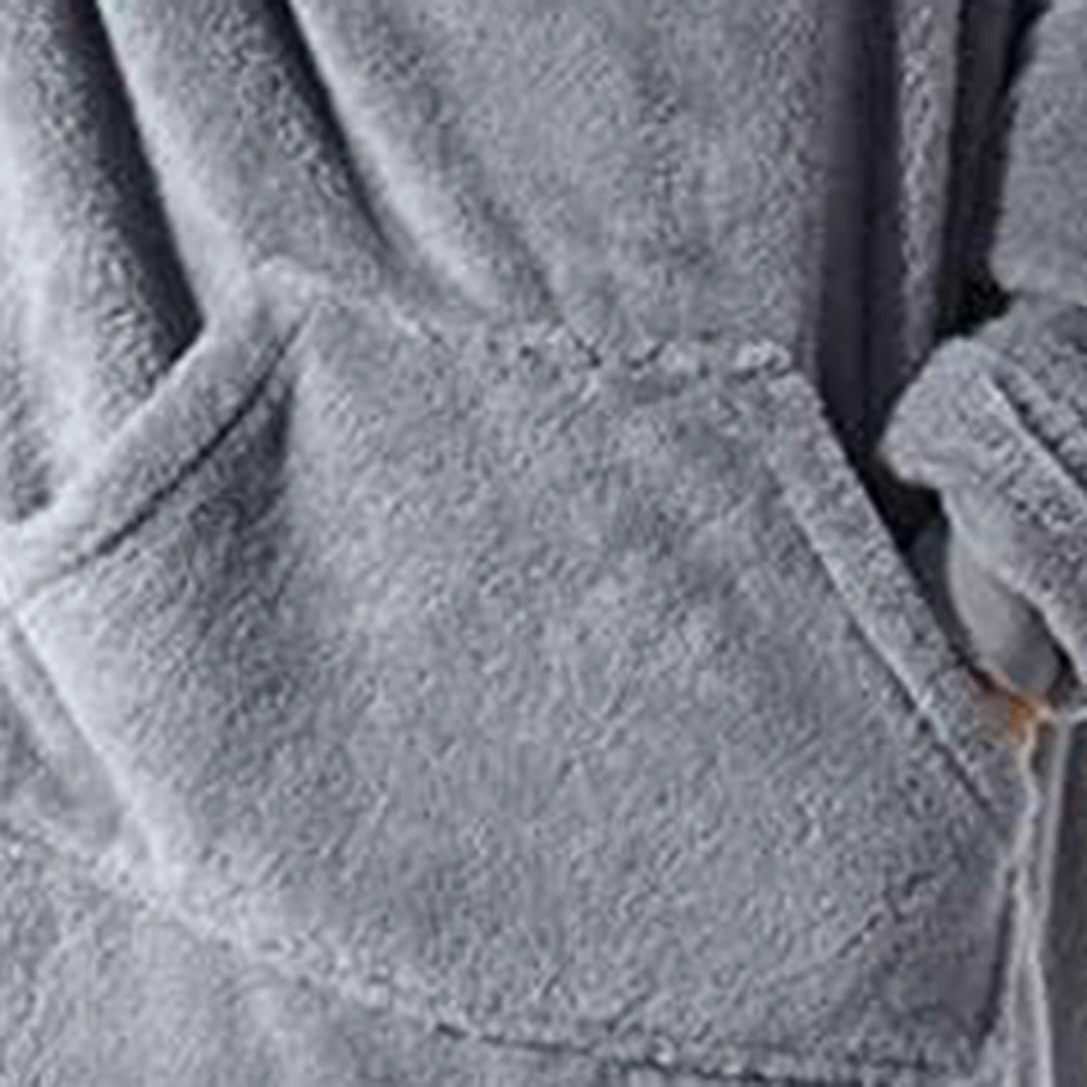 

2021 Winter Hooded Coat Long Sleeve Loose Homewear Unisex Giant Leisure Soft Fleece Winter Warm Pajamas Home Blanket Sleepwear