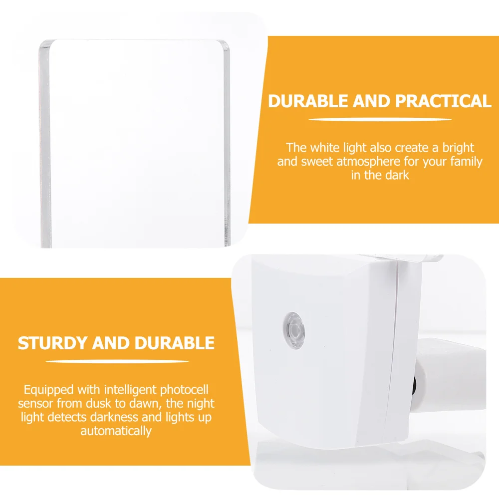 

1pc Hallway Sensor LED Night Light Plug in Wall Plug in Night Light (US Plug)