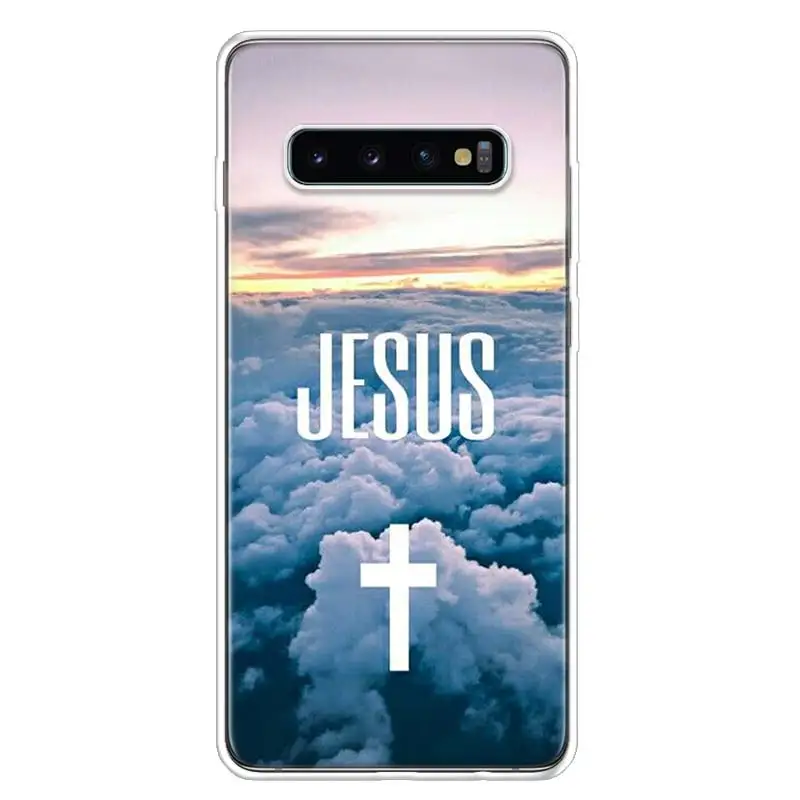 Дизайнерский чехол для телефона Christian Cross Samsung Galaxy S10 S20 S22 S21 FE Ultra S10E S9 S8 Plus + S7 Edge J4 Lite