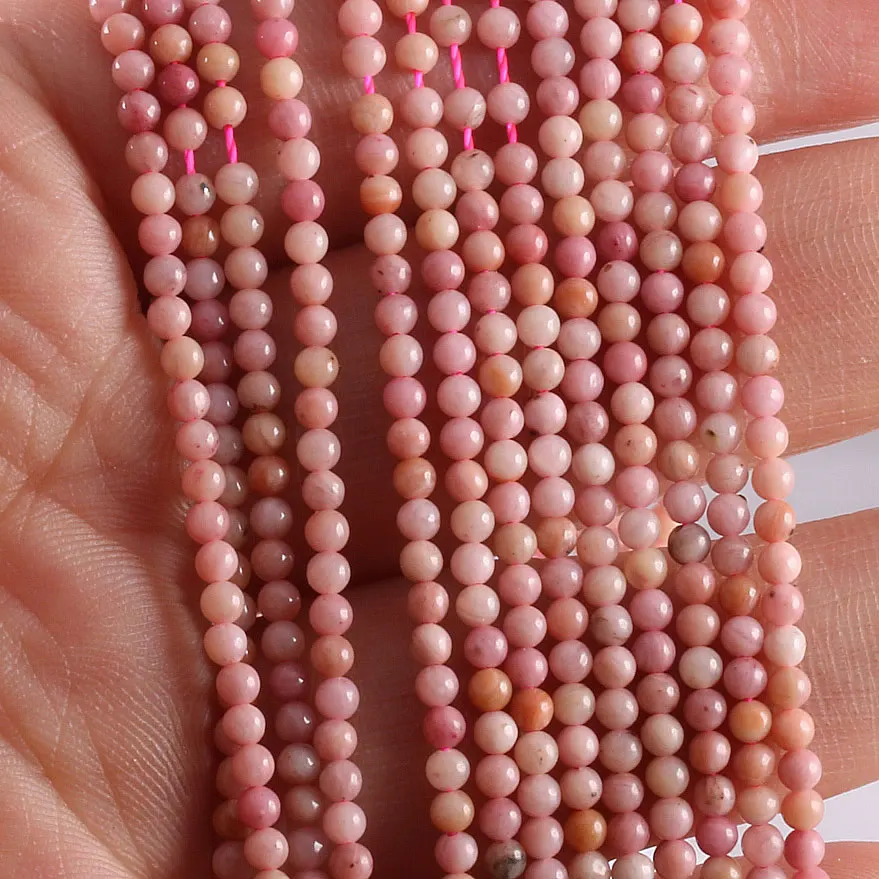 

2020 New Wholesale Natural Stone Beads Rhodochrosite Stone for Jewelry Making Beadwork DIY Bracelet Accessories 2mm 3mm