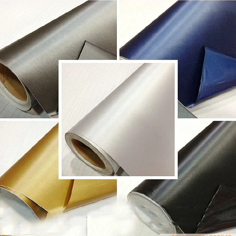 50 см * 152 автомобильный Стайлинг матовая алюминиевая Автомобильная оболочка