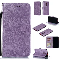 flip leather cases for xiaomi mi 9t pro cover m1903f11g lace flower case for xiomi mi 9t m1903f10g wallet book