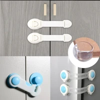 10pcs baby safety lock children cabinet drawer door fridge blockers plastic lock for kids safety protection cover