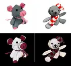 Защитные знаки для детей и студентов, подарок, игрушка из светоотражающей ткани, брелок-подвеска в виде кролика, свиньи, куклы, рюкзака