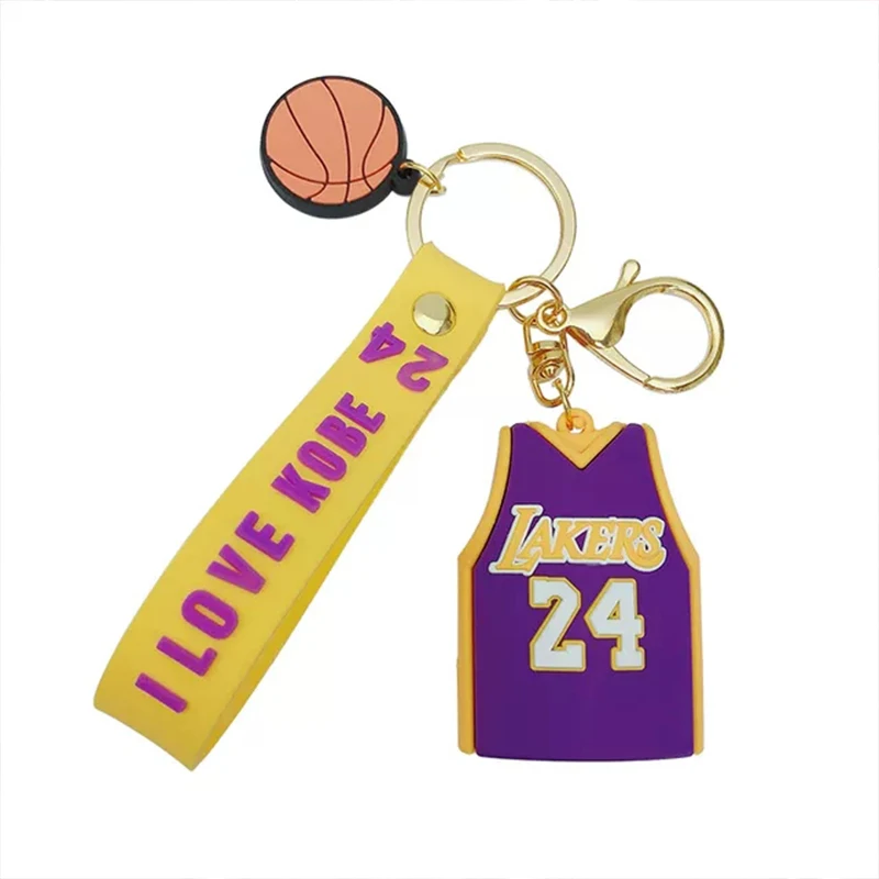 

Diy Basketball Jersey Keychain Cartoon Pendant Boy Backpack Car Key Chain Pendant As A Gift for Friends Wholesale