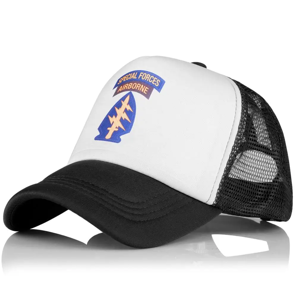 Бейсбольная кепка американская армия спецназ тематический принт плоские кости