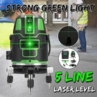 Лазерный уровень ZEAST, мощный зеленый лазер, 5 линий, автоматическое выравнивание, 360 вертикальных, горизонтальных, наклонных, перекрестных линий, уличный режим