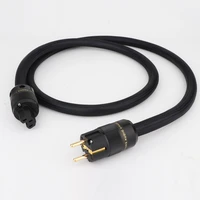 preffair high quality d504 eu ac power cable audio and video power cable with p078e pure copper iec connector hifi power cable
