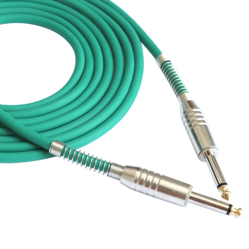 

FLGW-24 Mono Jack Guitar Cable Audio Male to Male Cable Wire Cord Rubber Copper 6.35mm Straight Plug For Electric Instruments