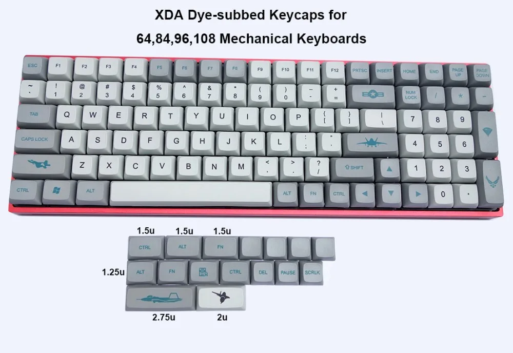 120 клавишные колпачки для ключей XDA PBT ANSI isoo вишневых переключателей MX