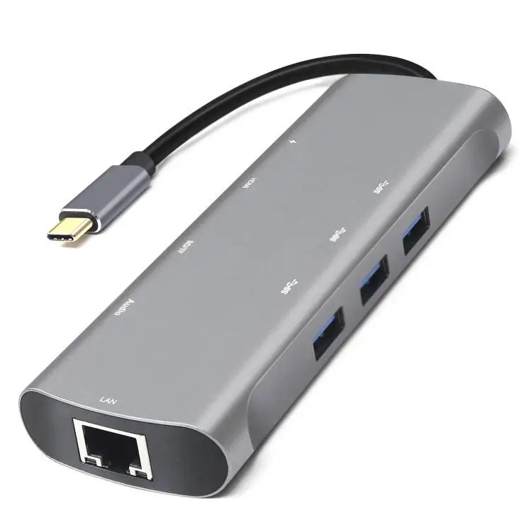 10 в 1 концентратор адаптер USB C к Hdmimi VGA Rj45 3 5 мм Aux разъем с SD TF Pd USB3.1 для Macbook Pro USB-C r57 |