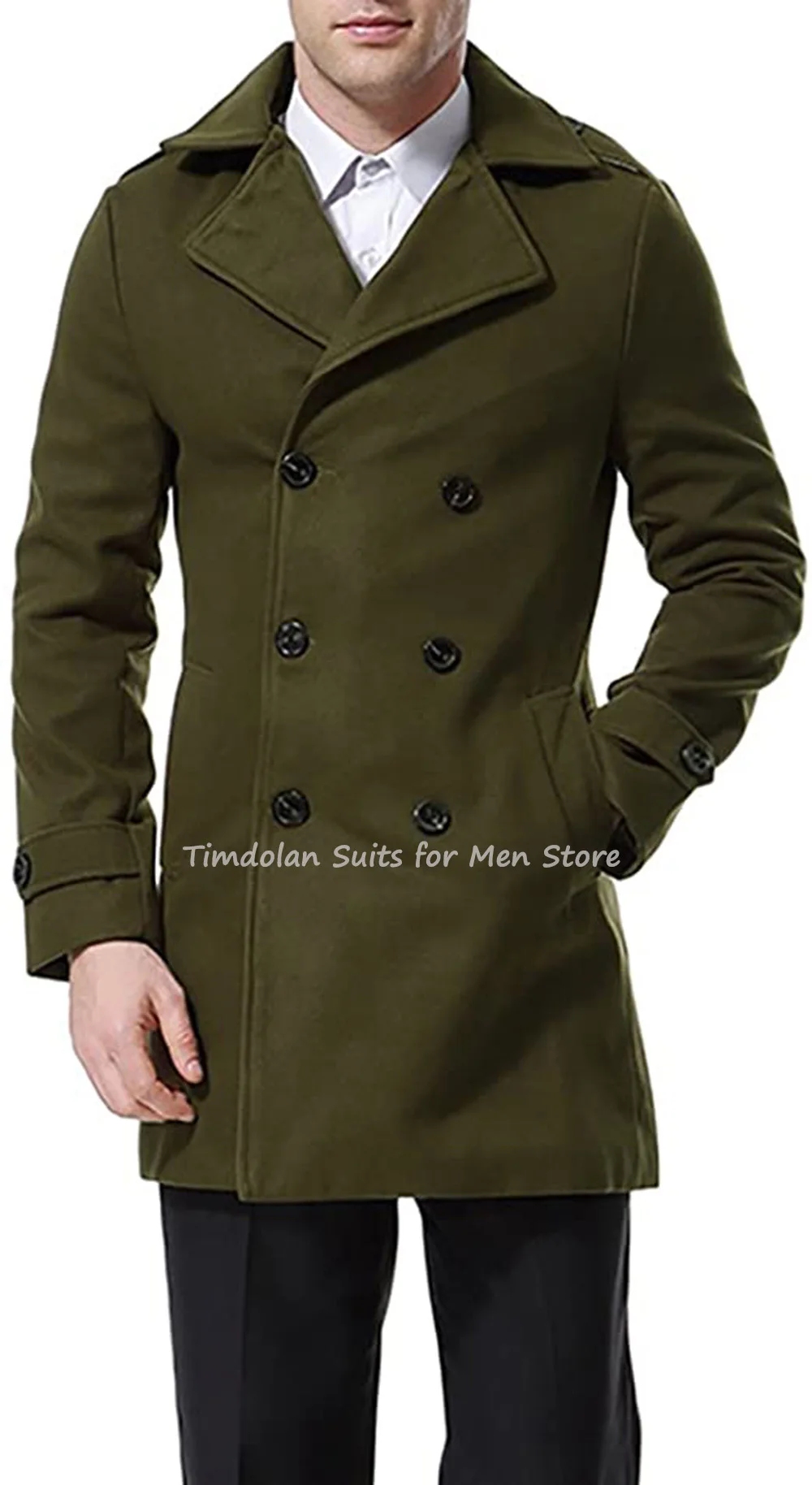1Pcs Blue/Green/Grey Jacket Men’s Suits Winter Coat Casual Blazer Tailor-made Evening Party Wear Only One Coat Men's Clothing (0)