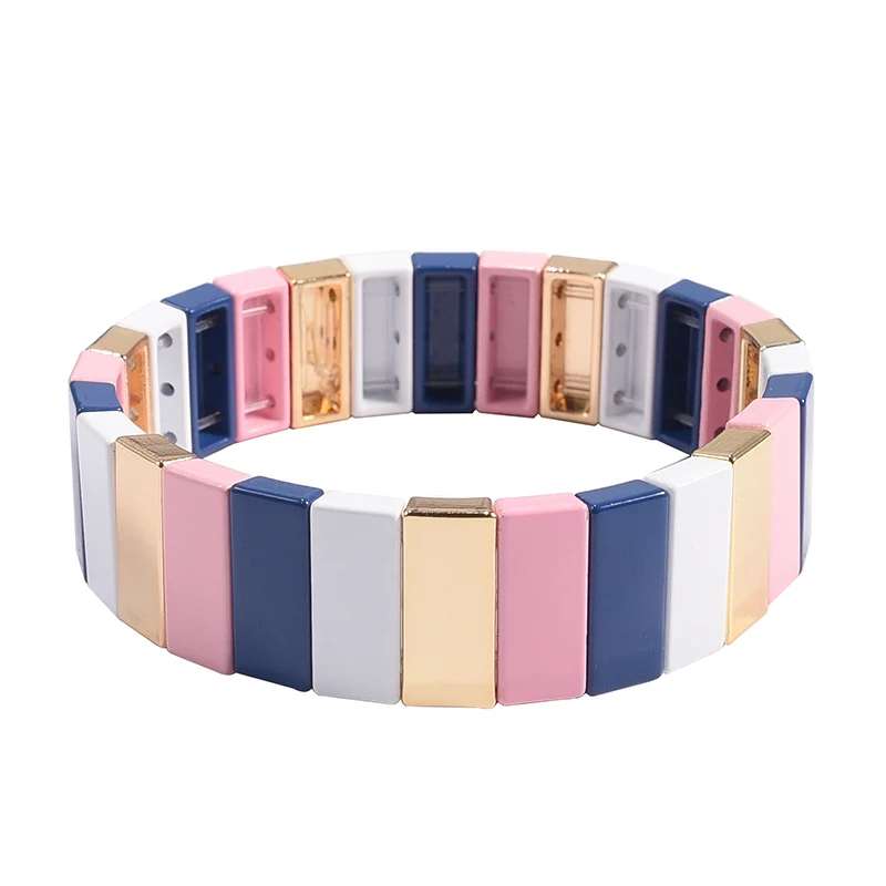 

Hematite miuki beads rainbow strap bracelet girl vsco tila bead myuki set armband friendship bracelets summer jewelry 2020
