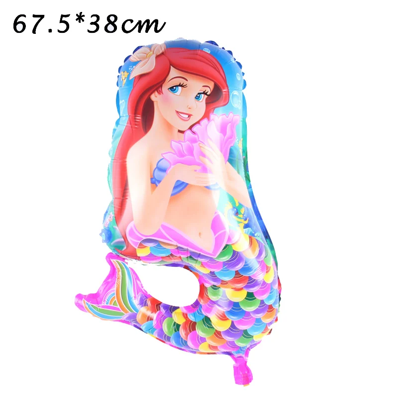 big ballon2 X 1pcs Тема русалки вечерние бумажные Пригласительные открытки на свадьбу, день рождения, вечеринку, украшения для девочек, открытки на день рождения, вечерние принадлежности - Цвет: big ballon2 X 1pcs