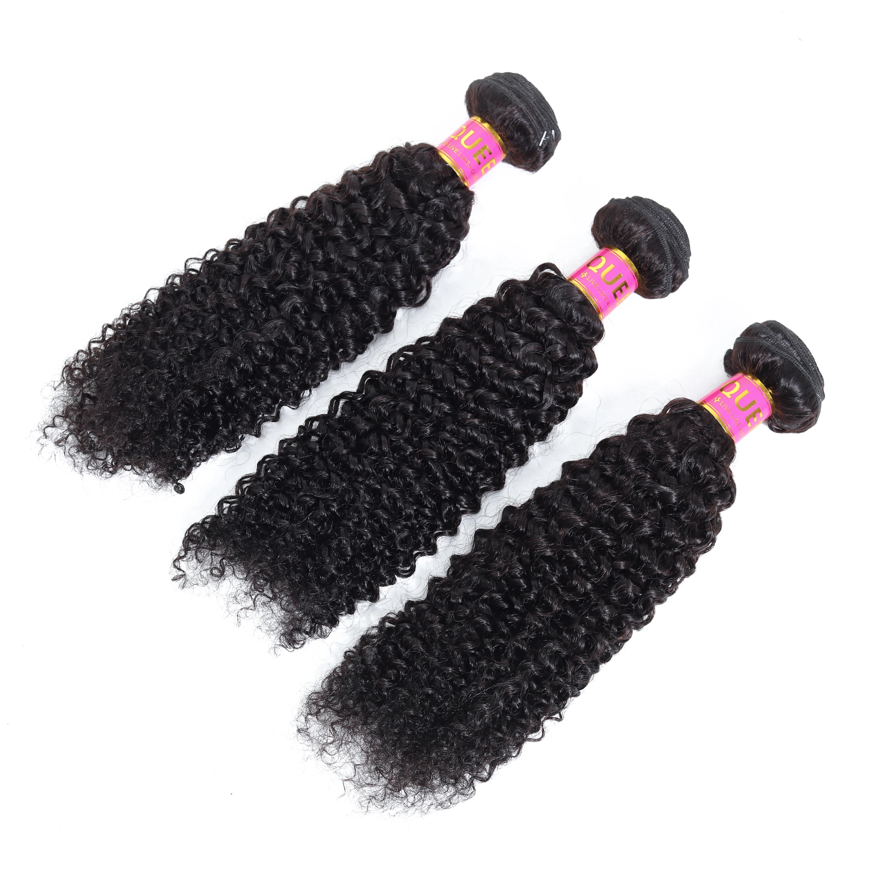 Queen hair продуктов(не подвергавшиеся химическому воздействию) в пучках, Remy пряди кудрявых волос человеческие волосы 1/3/4 пряди натуральные Цвет