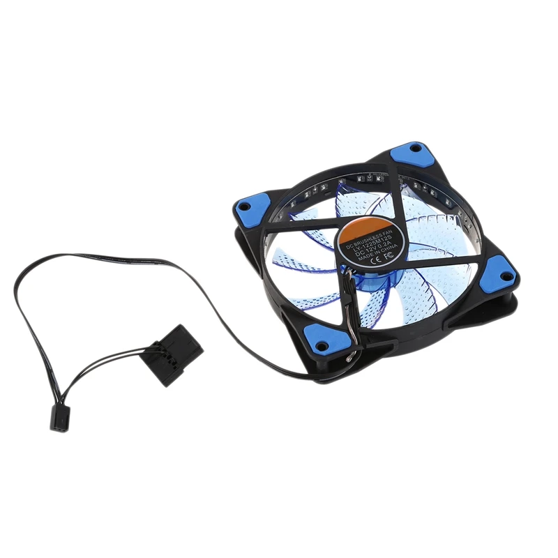 120 мм ПК компьютер 16 дБ Ультра тихий 33 СИД чехол вентилятор Радиатор охлаждения с