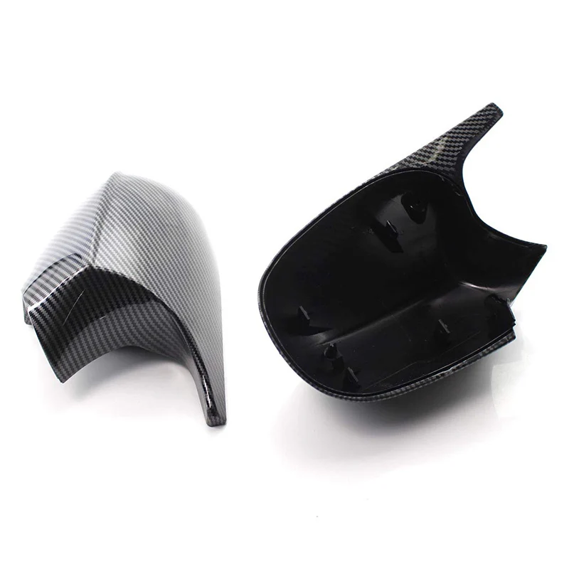 Pair M3 Style Rearview Side Mirror Cap Covers Case For BMW E90 E91 E92 E93 LCI Facelifted 2008-2011 Grossy Black / Carbon Look | Автомобили