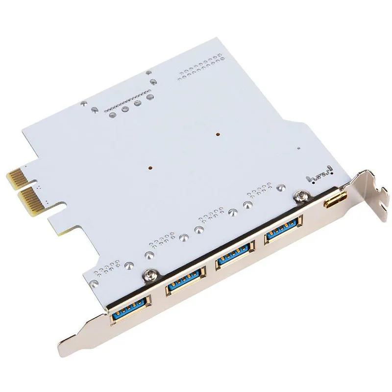 4-портовый USB 3.0 Type-C 19PIN Расширительная карта двухъядерный Позолоченный разъем QJY99