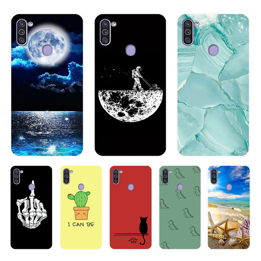 Чехол для Samsung Galaxy A11 A 11, телефонный чехол для A115 SM-A115F, мягкая задняя крышка из силикона и ТПУ, бампер для телефона на SamsungA11 A 11 Coque