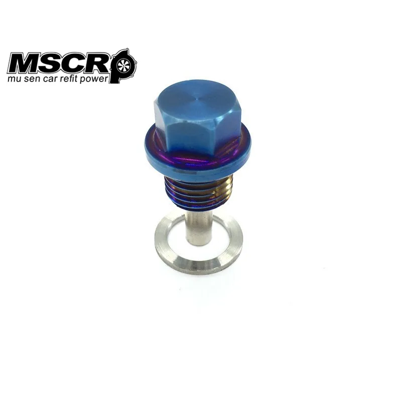 Магнитная дренажная масляная пробка из титанового сплава M14 * 1 5 подходит для Suzuki