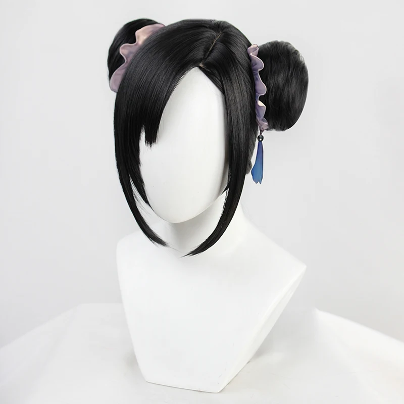 Парики для косплея финальной фантазии Tifa Lockhart термостойкие черные короткие