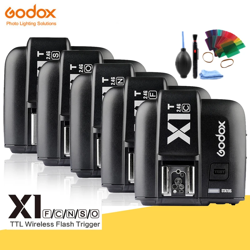 GODOX X1T F C S O N 2 4G Беспроводной ttl HSS Flash Trigger Transmitter для цифровой зеркальной камеры Canon