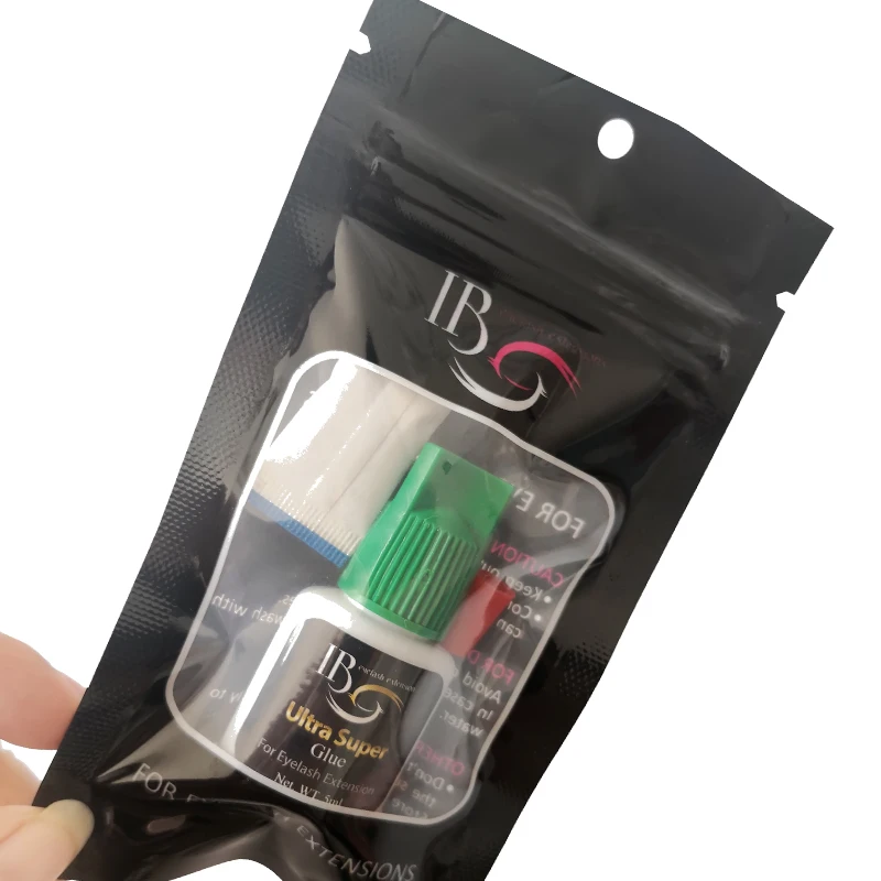 1 Второй клей для ресниц 5 мл наращивания Черных i-beauty Ultra супер индивидуальных и