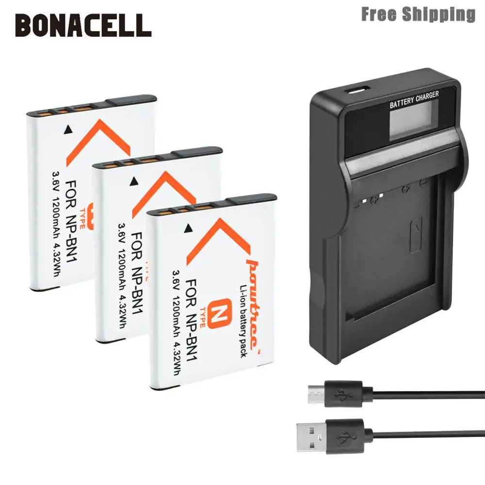Батарейка Bonacell для камеры Sony TX9 WX100 TX5 WX5C W620 W630 W670 TX100 L50 1200 мАч|Цифровые