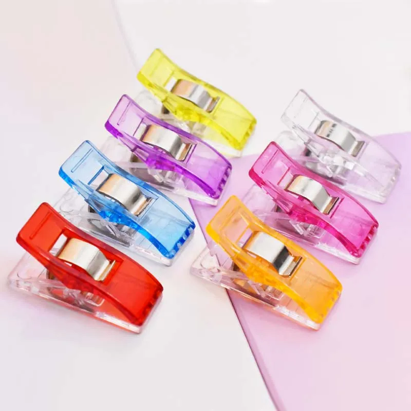 100 шт. разноцветные пластиковые швейные зажимы для квилтинга рукоделия обвязки
