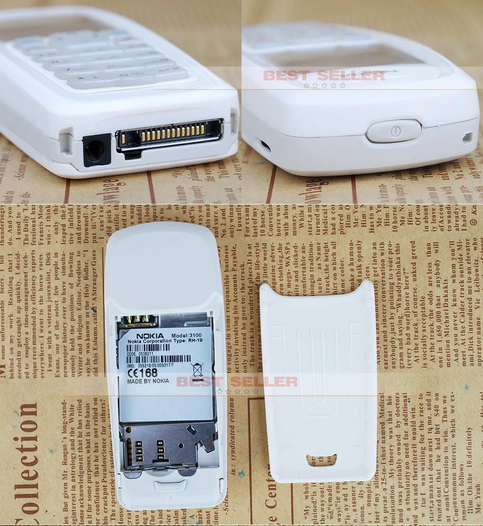 unlocked nokia 3100 refurbished mobile phone 2g bar 850mah support russianarabic keyboard used phone free global shipping