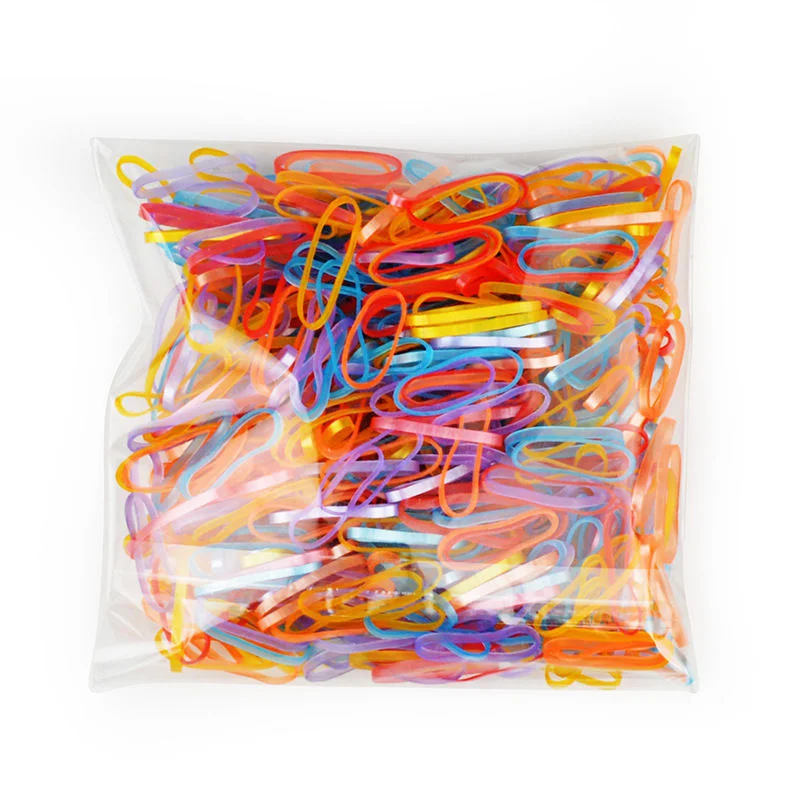 500 шт. цветная резинка для волос одноразовая плетеная прочная Лента непрерывная