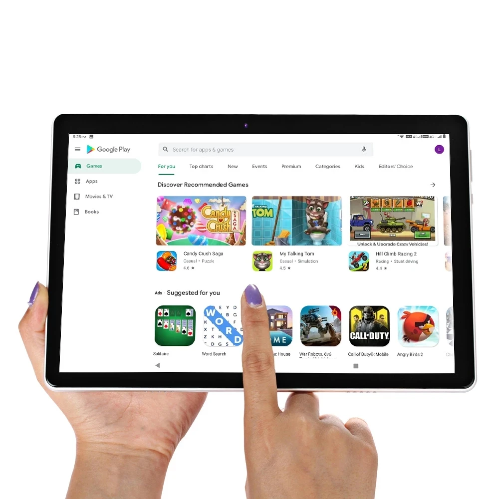 Планшет со стальным экраном 10 1 дюйма ОЗУ 4 Гб ПЗУ 64 ГБ Android 9 0 Восьмиядерный