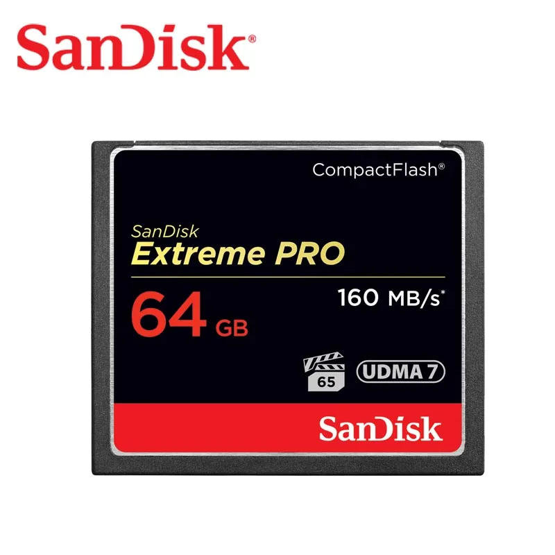 Карта памяти SanDisk 160 м/с 32 Гб 64 128 ГБ 256 CF карта extreme PRO высокоскоростная Компактная