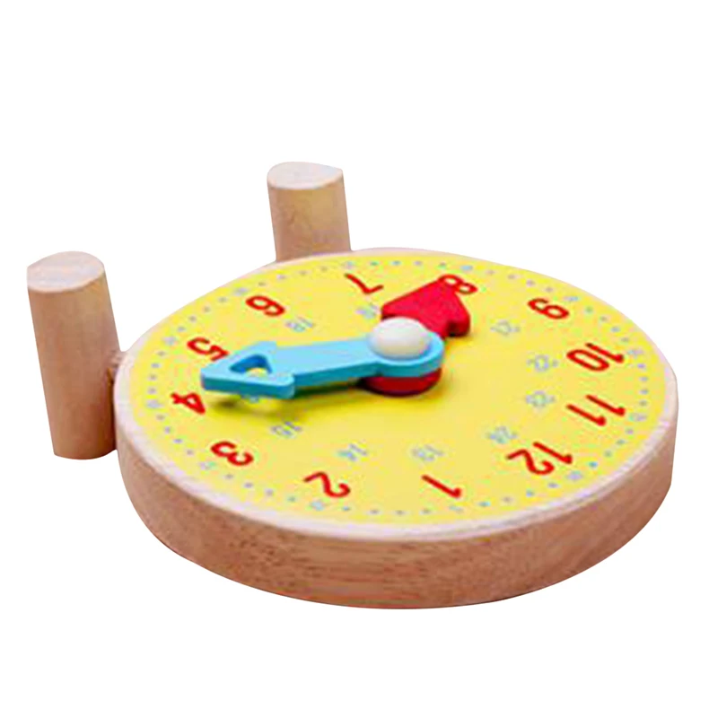 

DIY Hand Made Wooden Clock Toys For Kids Learn Time Clock Educational Toys Develop Intelligence Baby Block Toys