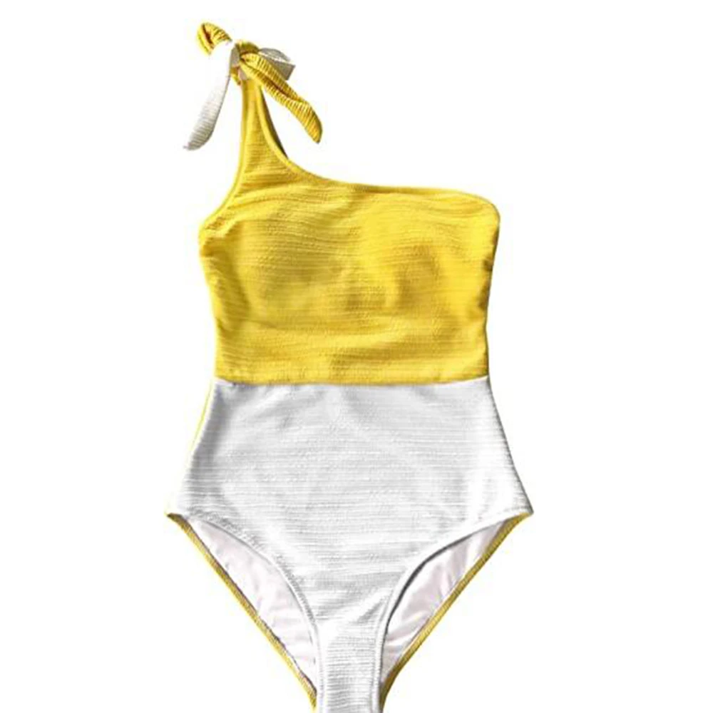 Монокини 2021 сексуальный цельный купальник купальный костюм на одно плечо боди