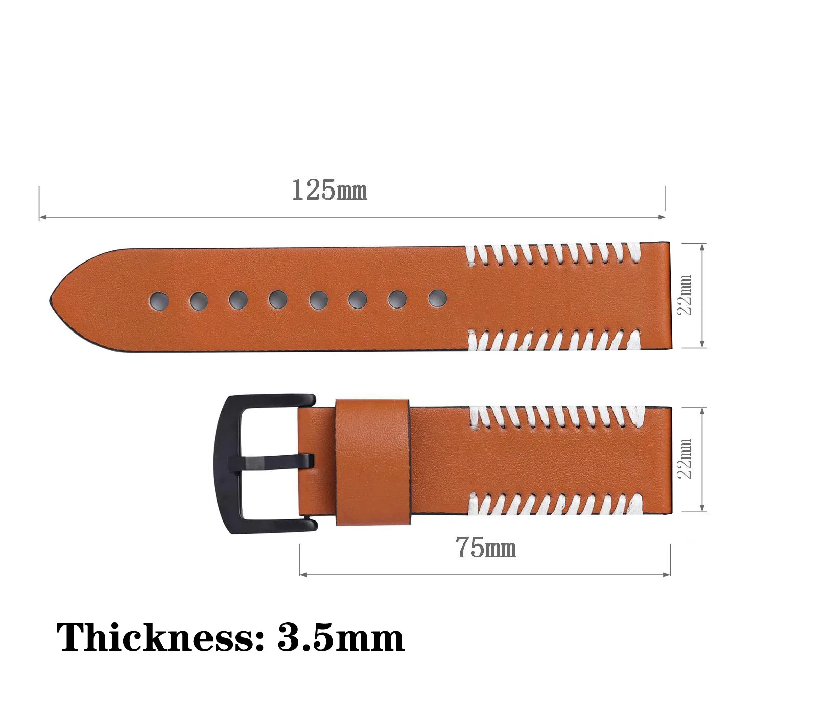 Leather Watchband For Huawei GT2 Watch Band Quick Release 22mm Leather Watch Strap For Samsung Gear S3 Watch Leather Strap Belt