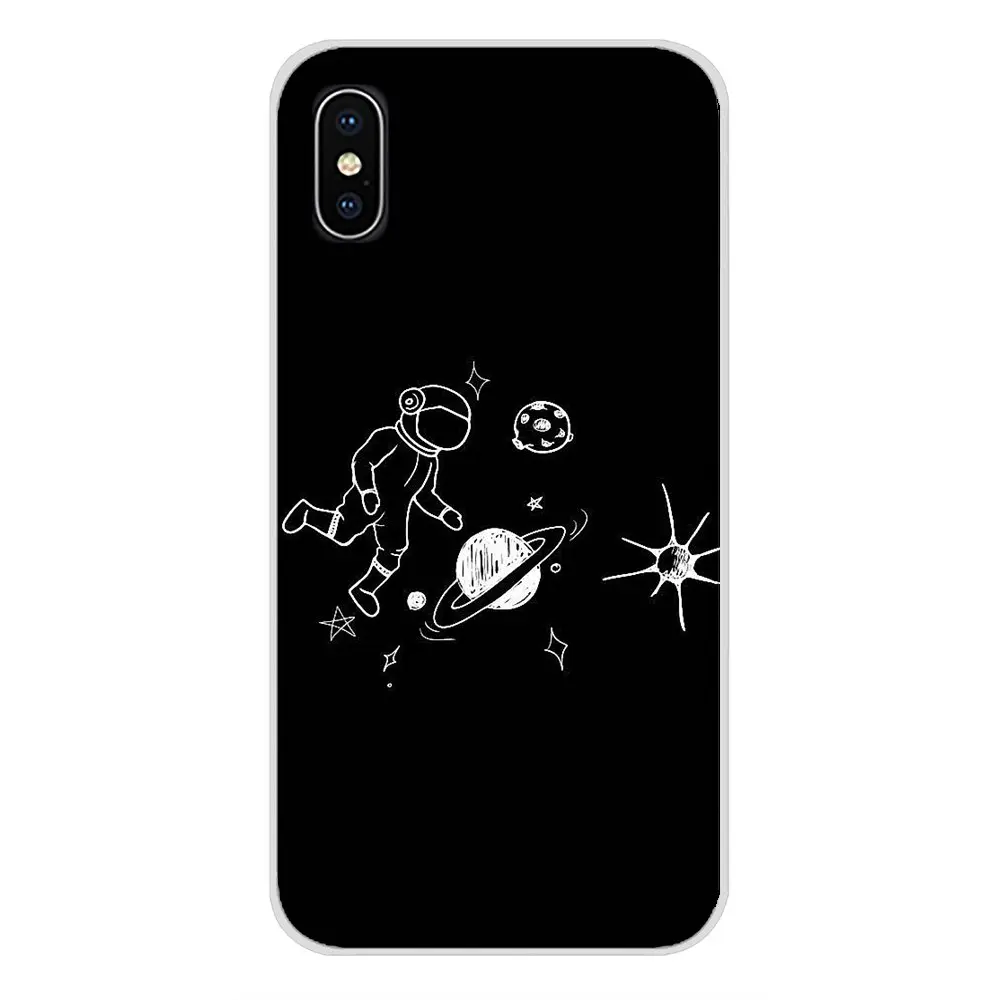 Чехол TPU для Sony Xperia Z Z1 Z2 Z3 Z5 compact M2 M4 M5 E3 T3 XA Huawei Mate 7 8 Y3II Planet Spaceship Constellation Stars Moon on.