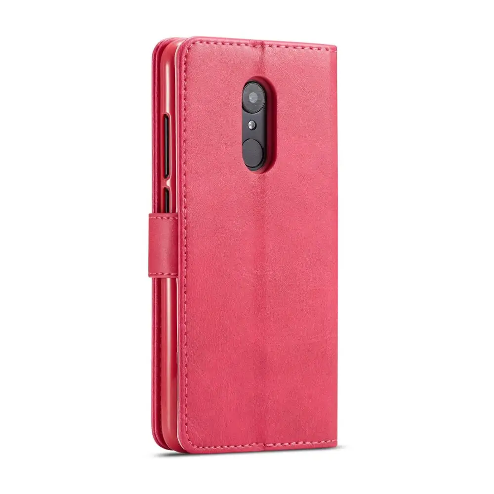 Кожаные чехлы бумажники для Xiaomi Redmi 5 Plus Роскошный чехол телефона с отделением
