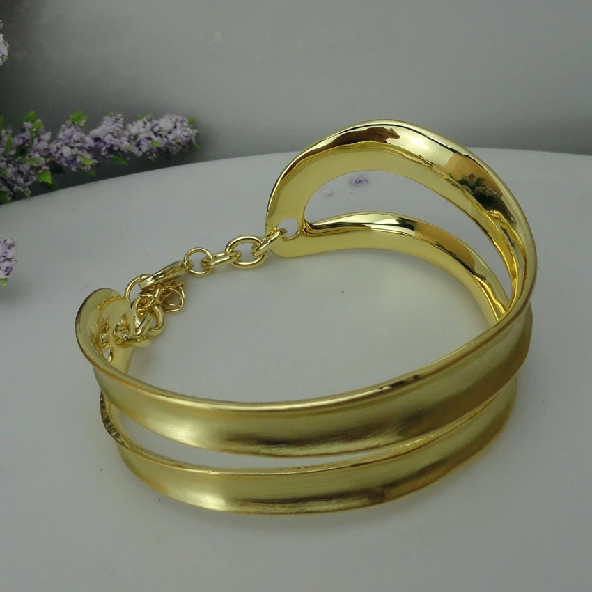 Yuminglai 24K Дубай золотые браслеты модный большой браслет FHK8686|Ювелирные наборы| |