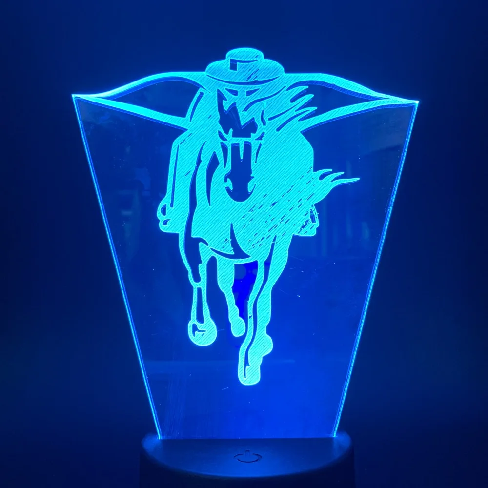 3d лампа Pegasus с сенсорным датчиком ночсветильник в виде животного для детской