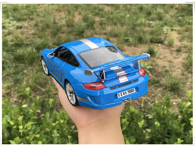 Bburago 1:18 Porsche 911 GT3 RS модель автомобиля из сплава Модель автомобиля Моделирование Украшение автомобиля коллекция Подарочная игрушка Литье под давлением модель игрушка для мальчиков
