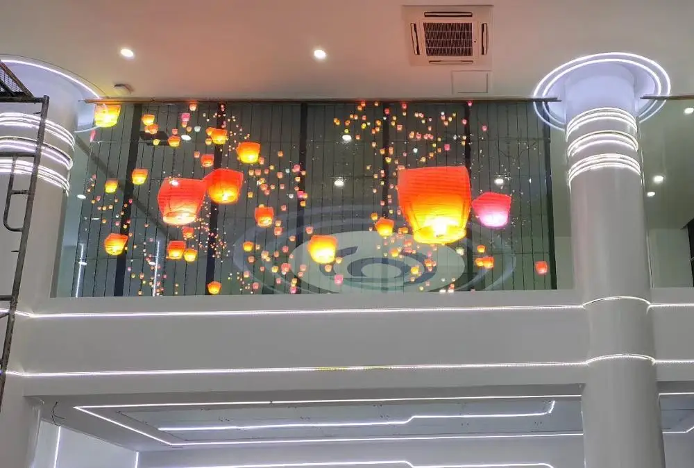 Светодиодный экран kaler высокой яркости прозрачный дисплей P3.91 p7.81 для помещения