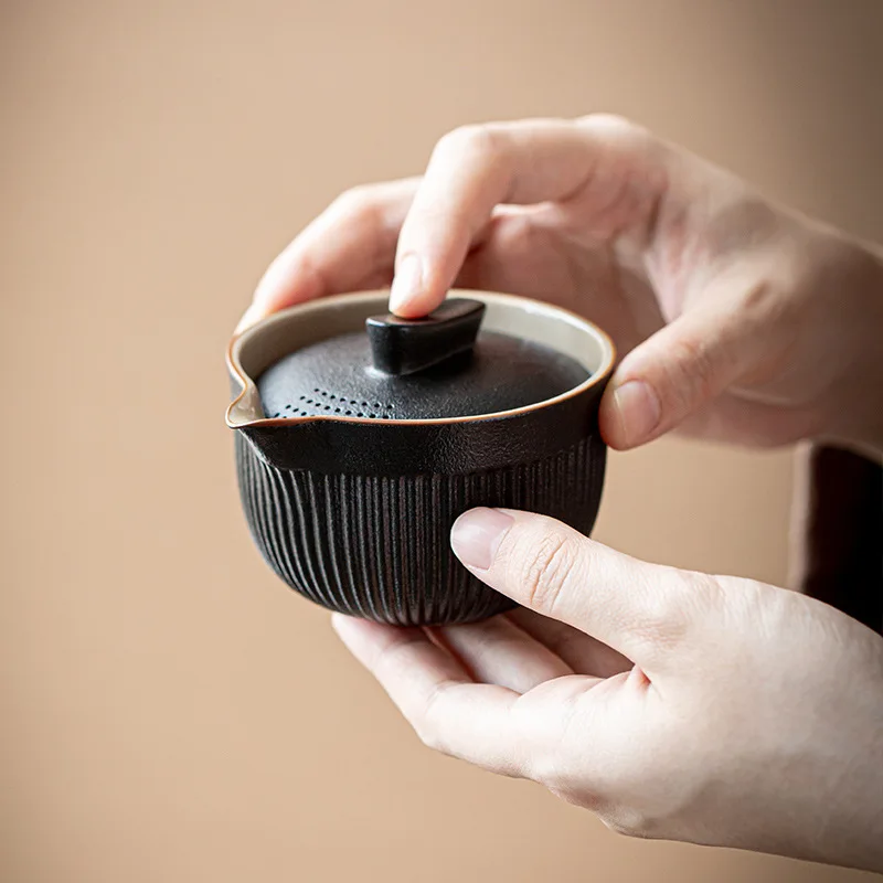 Portable Travel Tea Set Ceramic Teapot Kettle Quik Pots One pot and two cups Teaware Chinese Drink TeapotsTea Cup | Дом и сад