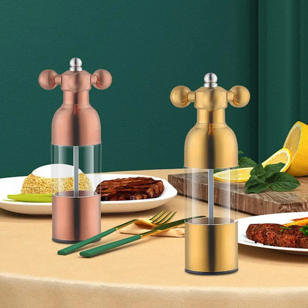 Comfortable Grip Useful Handy Acrylic Pepper Spices Mill Stainless Steel Shaker Anti-corrosion for Restaurant | Дом и сад