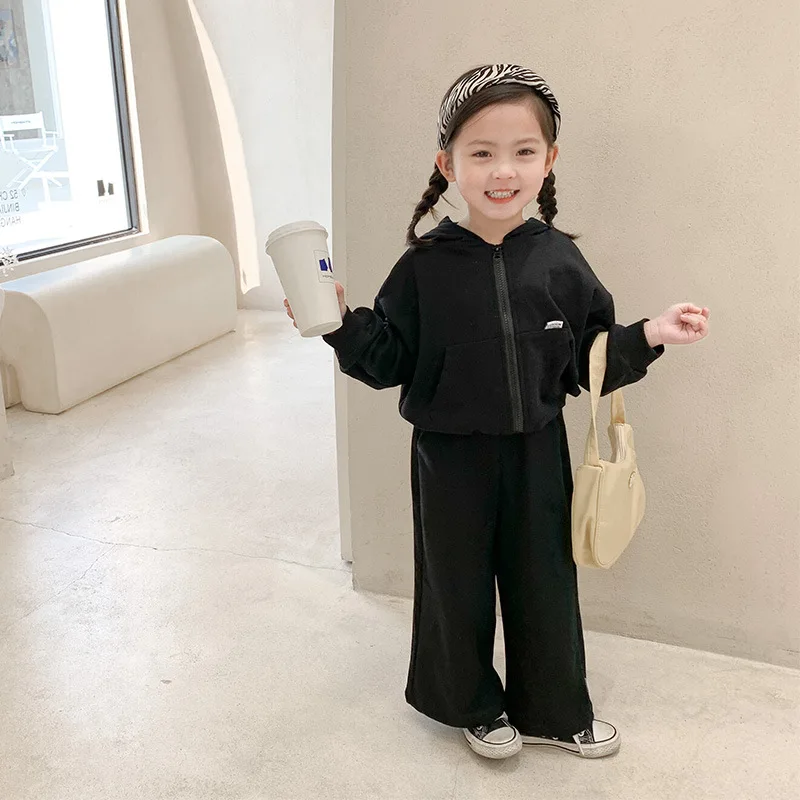 

Girls Coat+Pants 2Pcs/Sets 2021 Plaid Spring Autumn Toddler Kids Outwear Kids Cotton Tracksuit Sport Suits Children Clothing