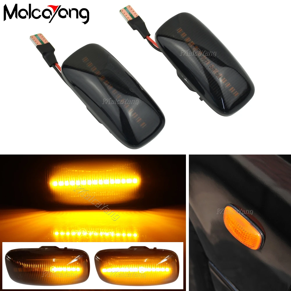 

Dynamic Blinker LED Turn Signal Lights Side Mirror Indicator Flasher For Nissan Maxima Almera Pulsar N15 Cefiro A32 1995-2000